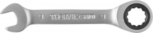 CSRW09 Ключ гаечный комбинированный трещоточный короткий 9 мм