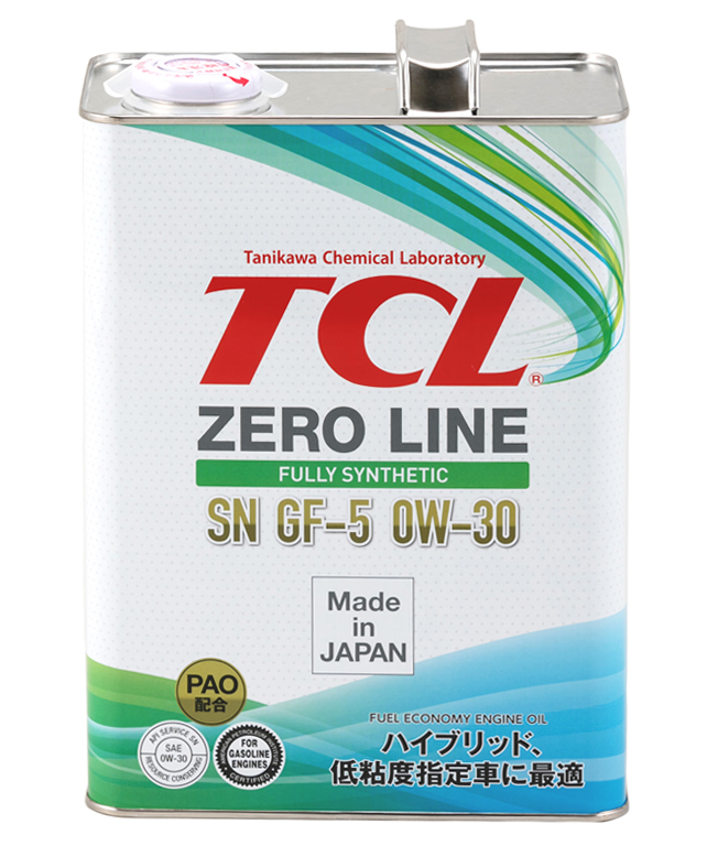 Масло моторное TCL Zero Line Fuel Economy SN GF-5 0W-30 4л